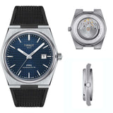 Tissot PRX Powermatic 80 Blue Dial Black Rubber Strap Watch for Men - T137.407.17.041.00