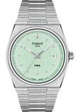 Tissot PRX Quartz Light Green Dial Silver Steel Strap Watch for Men - T137.410.11.091.01