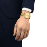 Tissot Everytime Lady Gold Dial Gold Mesh Bracelet Watch for Women - T143.210.33.021.00