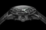 Tag Heuer Autavia Chronometer Flyback Chronograph Black Dial Black Leather Strap Watch for Men - CBE511C.FC8280