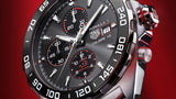 Tag Heuer Formula 1 Chronograph Senna Grey Dial Silver Steel Strap Watch for Men - CAZ201D.BA0633