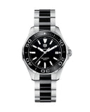 Tag Heuer Aquaracer Quartz Black Dial Two Tone Steel Strap Watch for Men - WAY131A.BA0913