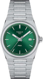 Tissot PRX Green Dial Silver Steel Strap Watch for Women - T137.210.11.081.00