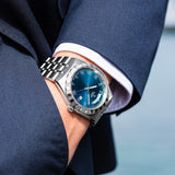 Tudor Royal Automatic Blue Dial Silver Steel Strap Watch for Men - M28600-0005