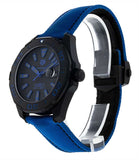 Tag Heuer Aquaracer Calibre 5 Automatic Titanium Black Dial Blue Nylon Strap Watch for Gents - WAY208B.FC6382