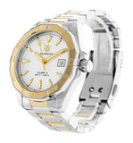 Tag Heuer Aquaracer Calibre 5 Automatic White Dial Two Tone Steel Strap Watch for Men - WAY2151.BD0912