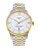 Tissot Chemin Des Tourelles Powermatic 80 Cosc Silver Dial Two Tone Steel Strap Watch For Men - T099.408.22.038.00