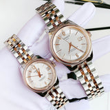 Tissot Ballade Powermatic 80 Mother of Pearl Silver Dial Two Tone Steel Strap Watch For Women - T108.208.22.117.00