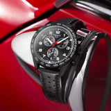 Tissot T Sport PRS 516 Chronograph Black Dial Black Leather Strap Watch for Men - T131.617.36.051.00