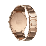 D1 Milano Ultra Thin Grey Dial Gold Steel Strap Watch for Men - D1-UTBJ08