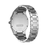 D1 Milano Ultra Thin Blue Dial Silver Steel Strap Watch for Men - D1-UTBJ09