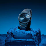 D1 Milano Ultra Thin Midnight Dial Blue Steel Strap Watch for Men- D1-UTBJ21