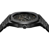 D1 Milano Ultra Thin Two Tone Black Steel Strap Watch for Men - D1-UTBJ31