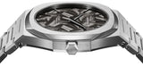 D1 Milano Ultra Thin Ashfield Black Dial Silver Steel Strap Watch for Men - D1-UTBJ32