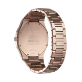 D1 Milano Ultra Thin Rose Gold Dial Rose Gold Steel Strap Watch for Women - D1-UTBL04