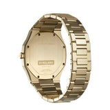 D1 Milano Ultra Thin Malachite Green Dial Gold Steel Strap Watch for Men - D1-UTBJ30