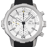 IWC Aquatimer Chronograph White Dial Black Rubber Strap Watch for Men - IW376801