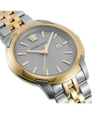 Versace V-Urban Quartz Silver Dial Two Tone Steel Strap Watch for Men - VELQ00519