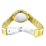 Guess Viva Diamonds Gold Dial Gold Steel Strap Watch for Women - W0111L2