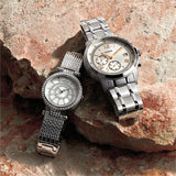 Guess Muse Quartz White Dial Silver Steel Strap Watch For Women - W1008l1