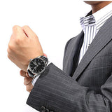Tag Heuer Carrera Automatic Black Dial Black Leather Strap Watch for Men - WAR201A.FC6266