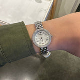 Emporio Armani Rosa Quartz White Dial Silver Steel Strap Watch For Women - AR11354
