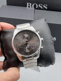 Hugo Boss Skymaster Grey Dial Two Tone Steel Strap Watch for Men - 1513789