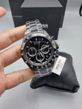 Hugo Boss Hero Black Dial Black Steel Strap Watch for Men - 1513754
