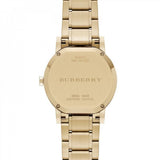 Burberry The City Gold Dial Gold Steel Strap Watch for Women - BU9033