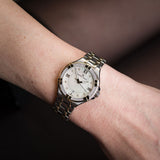 Maurice Lacroix Aikon Diamonds Mother of Pearl Dial Two Tone Steel Strap Watch for Women - A11006-DY503-171-1