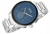 Hugo Boss Peak Chronograph Blue Dial Silver Steel Strap Watch for Men - 1513763