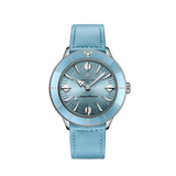 Breitling Superocean Heritage '57 Pastel Paradise Blue Dial Blue Leather Strap Watch for Women - A10340161C1X1