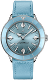 Breitling Superocean Heritage '57 Pastel Paradise Blue Dial Blue Leather Strap Watch for Women - A10340161C1X1