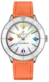 Breitling Superocean Heritage '57 Pastel Paradise White Dial Orange Leather Watch for Women - A10340A11A1X1