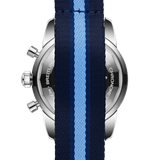 Breitling Superocean Heritage Chronograph 44 Ocean Conservancy Silver Dial Two Tone NATO Strap Watch for Men - A133131A1G1W1