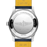 Breitling Automatic 41mm Black Dial Black Leather Strap Watch for Men - A17326241B1P1