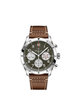 Breitling Avi Chronograph 42 Mosquito Black Dial Brown Leather Strap Watch for Men - Y233801A1B1X1