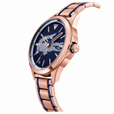 Lacoste Capbreton Blue Dial Two Tone Steel Strap Watch for Women - 2010963