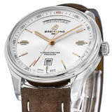 Breitling Premier Automatic Chronometer 40mm Silver Dial Mens Watch - A45340211G1X3