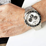Hugo Boss Ikon White Dial Silver Steel Strap Watch for Men - 1512964