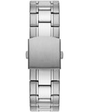 Guess Commander Chronograph Black Dial Silver Steel Strap Watch for Men - GW0056G1