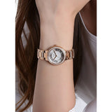 Fossil Virginia White Dial Rose Gold Steel Strap Watch for Women - ES3284