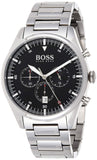 Hugo Boss Pioneer Black Dial Silver Steel Strap Watch for Men - 1513712