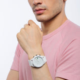 Lacoste 12.12 Chronograph White Dial White Silicon Strap Watch for Men - 2010974
