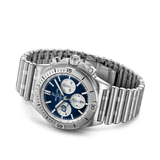 Breitling Chronomat B01 42 Six Nations Scotland Blue Dial Silver Steel Strap Watch for Men - AB0134A51C1A1