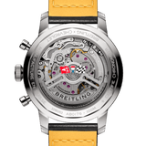Breitling Top Time B01 Chevrolet Corvette Red Dial Black Leather Strap Watch for Men - AB01761A1K1X1
