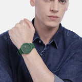 Lacoste 12.12 Chronograph Green Dial Green Silicon Strap Watch for Men - 2011245