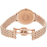 Emporio Armani Kappa Analog Mother of Pearl Dial Rose Gold Steel Strap Watch For Women - AR11006