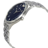 Emporio Armani Lambda Blue Dial Silver Steel Strap Watch for Men - AR11019