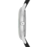 Emporio Armani Lambda Classic Quartz Black Dial Black Leather Strap Watch For Men - AR11020